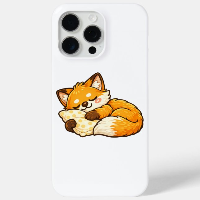 Süßer gemütlicher schlafender Fuchs Case-Mate iPhone Hülle (Rückseite)