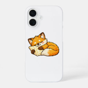 Süßer gemütlicher schlafender Fuchs iPhone 16 Hülle