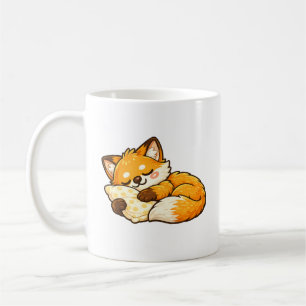 Süßer gemütlicher schlafender Fuchs Kaffeetasse