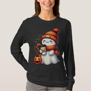 Süßer Ghoul, der Kaffee trinkt, Halloween-Ghoul-Ka T-Shirt
