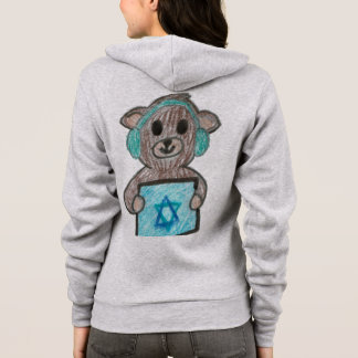 Süßer glücklicher Chanukka-Teddybär Israel Hoodie