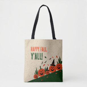 Süßer glücklicher Herbst euch allen Kürbis-Hexenhu Tasche