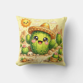 Süßer glücklicher Kaktus Kawaii-Kissen Kissen