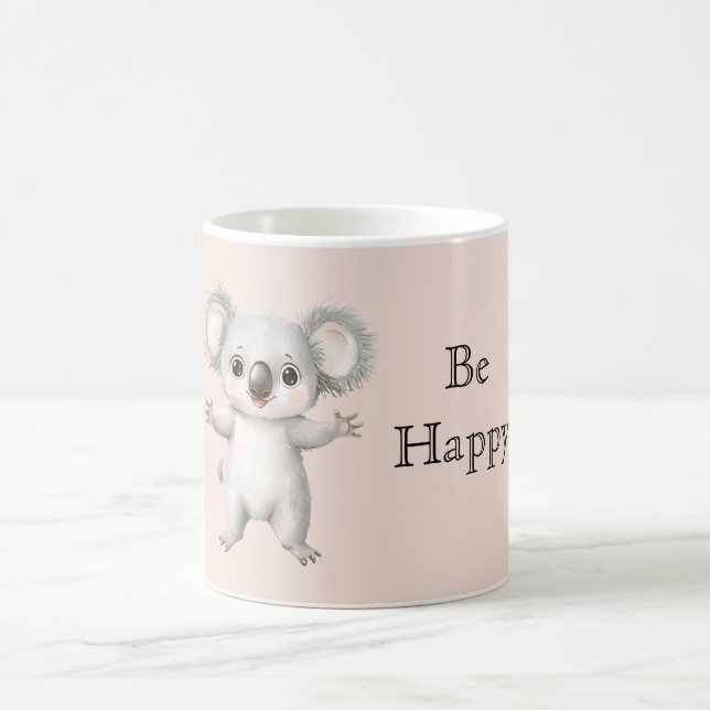 Süßer glücklicher Koala-Bär Kaffeetasse (Mittel)