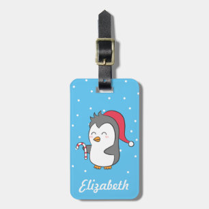 Süßer glücklicher Weihnachtspinguin Lutscher Für K Gepäckanhänger