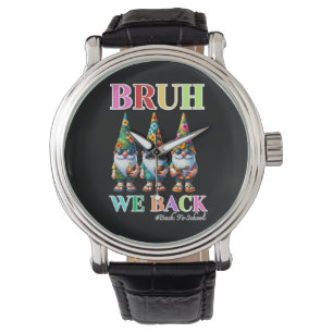 Süßer Gnom Bruh Wir sind zurück in die Schule Armbanduhr