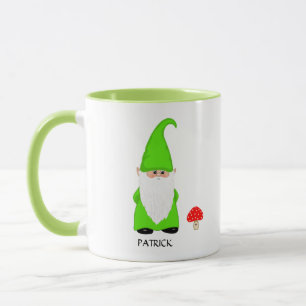 Süßer Gnom in Grün gekleidet  Tasse