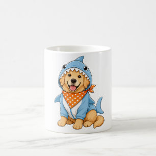 Süßer Golden Retriever Haikostüm Keramik Kaffee Kaffeetasse