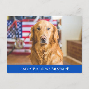 Süßer Golden Retriever Hund Postkarte
