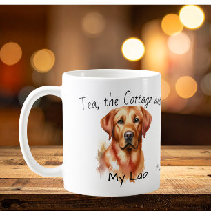 Süßer Golden Retriever Personalisieren Kaffeetasse