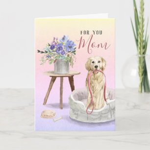 Süßer Golden Retriever Wasserfarben Alles Gute zum Karte