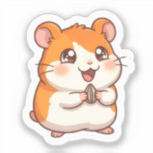 Süßer Goldhamster-Aufkleber