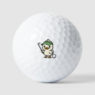 Süßer Golf-Ente Lustiger Golfer Golfball