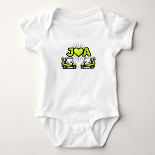 Süßer Golfwagen „Ich liebe JA“ Baby Strampler