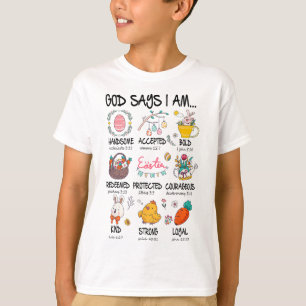 Süßer Gott sagt, ich bin Christ Jesus Frohe Ostern T-Shirt