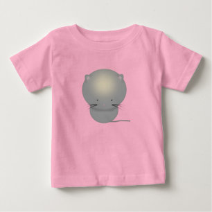 Süßer grauer Kätzchen- Onesie für Kleinkinder Baby T-shirt
