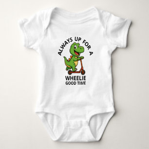 Süßer grüner Dinosaurier Baby Strampler