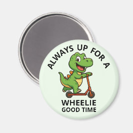 Süßer grüner Dinosaurier Magnet