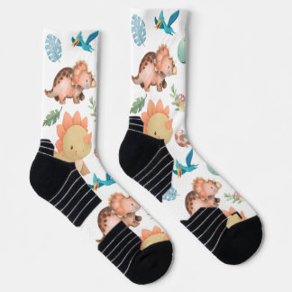 Süßer grüner Dinosaurier Socken
