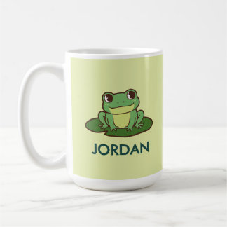 Süßer grüner Frosch - individuelles Tassenmotiv Kaffeetasse