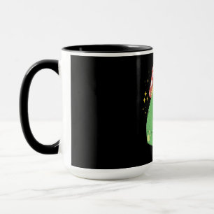 Süßer grüner Frosch mit Pilzhut Tasse
