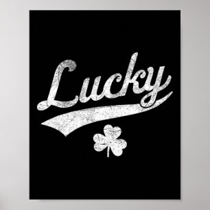 Süßer grüner Kleeblatt-glücklicher St. Patrick's D Poster