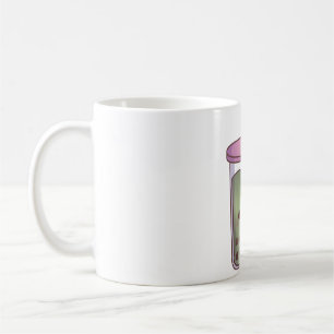 Süßer Grüner Tee Matcha Latte Boba Tee Kaffeetasse