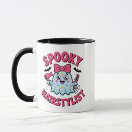 Süßer gruseliger Friseur Lustiger Geist Halloween Tasse