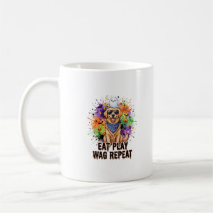 Süßer gruseliger Golden Retriever Halloween Hund Kaffeetasse