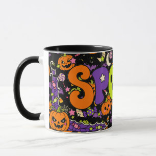 Süßer gruseliger Halloween-Geist Tasse