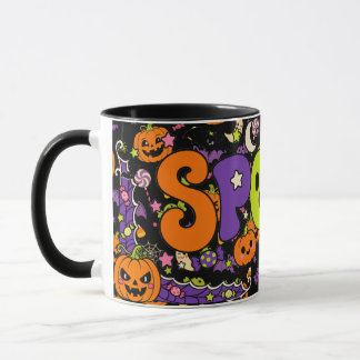 Süßer gruseliger Halloween-Geist Tasse
