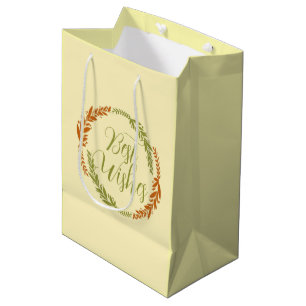 Süßer Grußkranz Postkarte Mittlere Geschenktüte