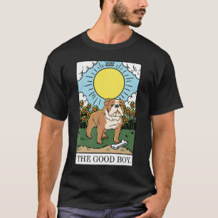 Süßer guter Junge Bulldogge Ästhetik Tarotkarte We T-Shirt