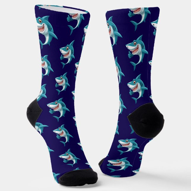 Süßer Hai Socken (Gewinkelt)