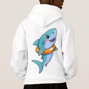 Süßer Haibaby mit Schwimmhilfe   Kinder Hoodie