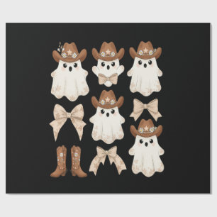 Süßer Halloween-Cowboy-Geist Geschenkpapier
