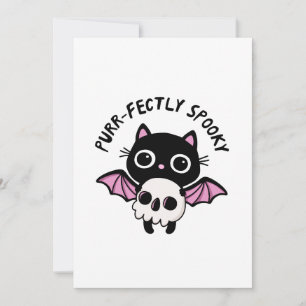 Süßer Halloween-Fledermaus-Kater - Purr-fectly gru