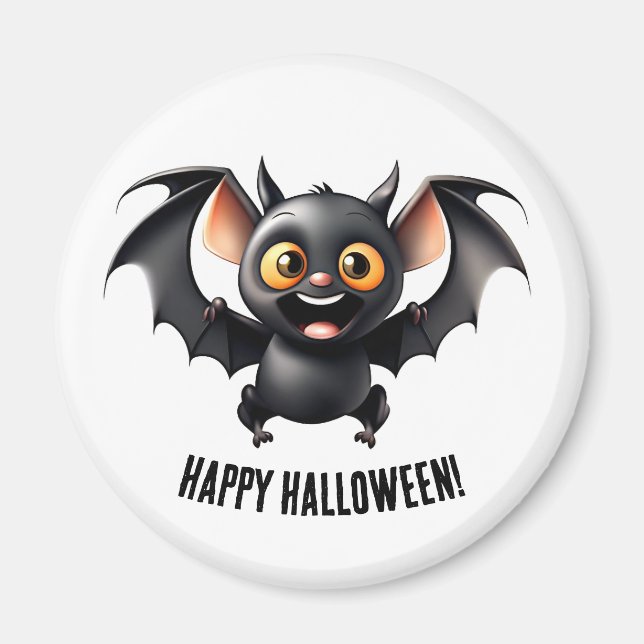 Süßer Halloween-Fledermausmagnet Magnet (Vorne)