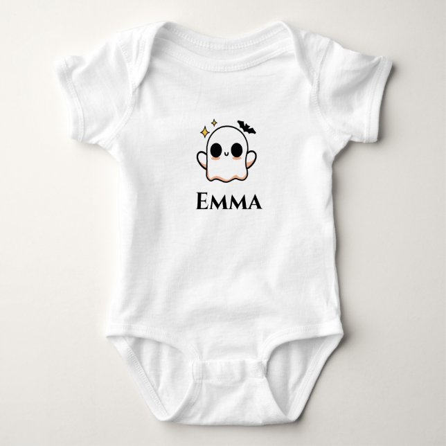 Süßer Halloween-Geist  Baby Strampler (Vorderseite)