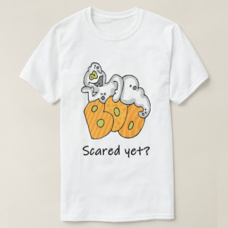 Süßer Halloween-Geist Boo Schon Erschrocken Lustig T-Shirt