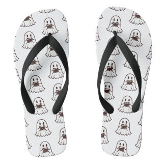 Süßer Halloween-Geist Fotograf Flip Flops