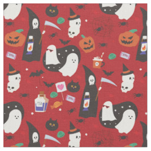 süßer Halloween-Geist Gift Sensenmann Stoff