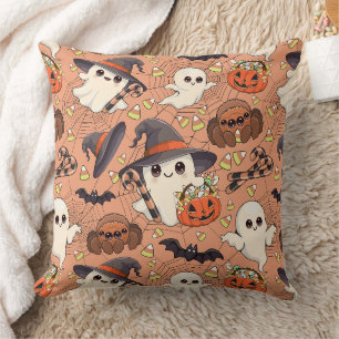 Süßer Halloween-Geist im Kawaii-Stil Kissen