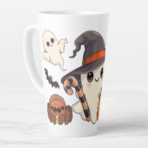 Süßer Halloween-Geist im Kawaii-Stil Milchtasse