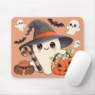 Süßer Halloween-Geist im Kawaii-Stil Mousepad