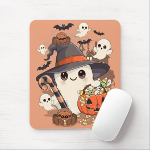 Süßer Halloween-Geist im Kawaii-Stil Mousepad