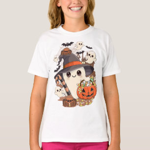 Süßer Halloween-Geist im Kawaii-Stil T-Shirt