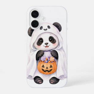 Süßer Halloween-Geist-Panda-Kürbis-Süßigkeiten-iPh iPhone 16 Hülle