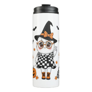 Süßer Halloween-Geist Thermosbecher
