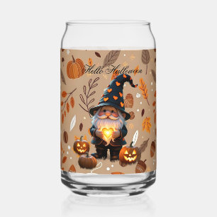 Süßer Halloween-Gnom Herbst-Ästhetik-Eiskaffee  Dosenglas
